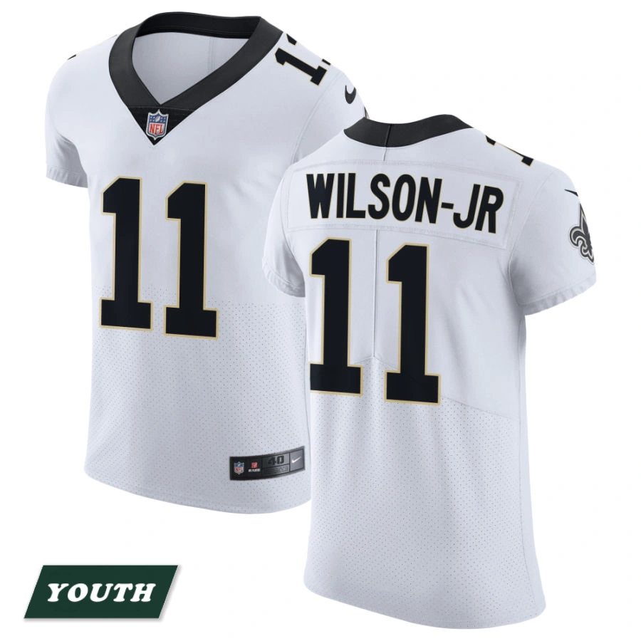 Youth New Orleans Saints White Vapor Untouchable Elite #11 Cedrick Wilson Jr Jersey